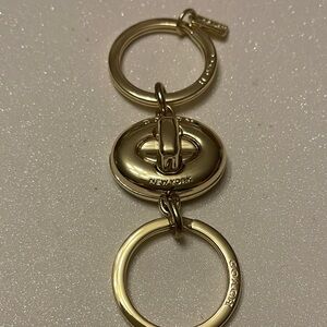 Coach Gold-Tone Valet Key Holder